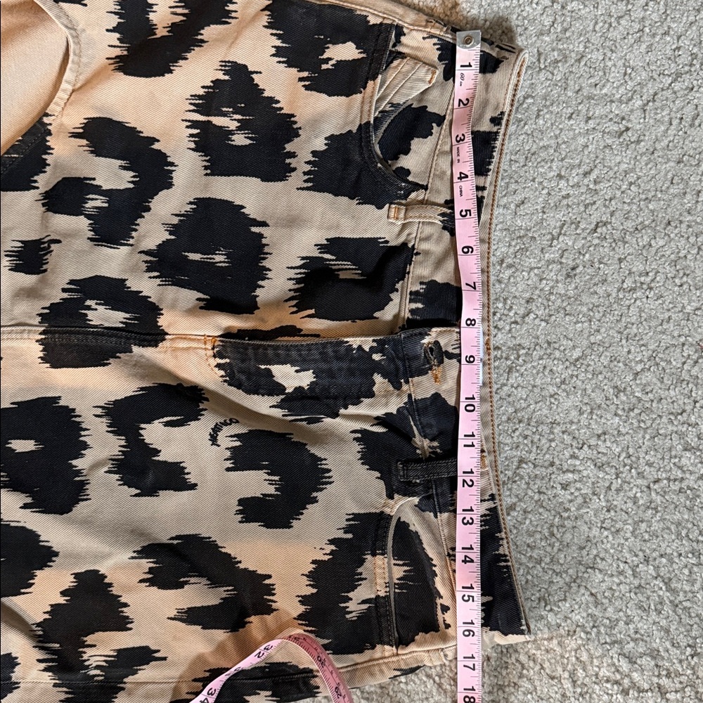 The Attico - Leopard-print denim miniskirt - Picture 8 of 9